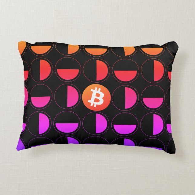 Bitcoin Designer Decorative Cushion (Back)