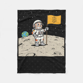 Bitcoin Digital Currency And Blockchain Technology Fleece Blanket