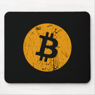 bitcoin digital currency money coin blockchain fin mouse pad