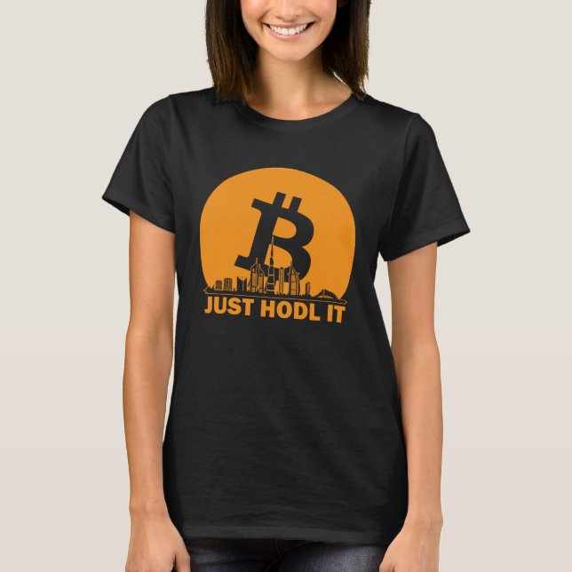 Bitcoin Dubai Skyline  Dubai Bitcoin Maximalist T-Shirt (Front)