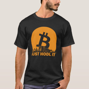 Bitcoin Edinburgh Skyline  Edinburgh Bitcoin Maxim T-Shirt