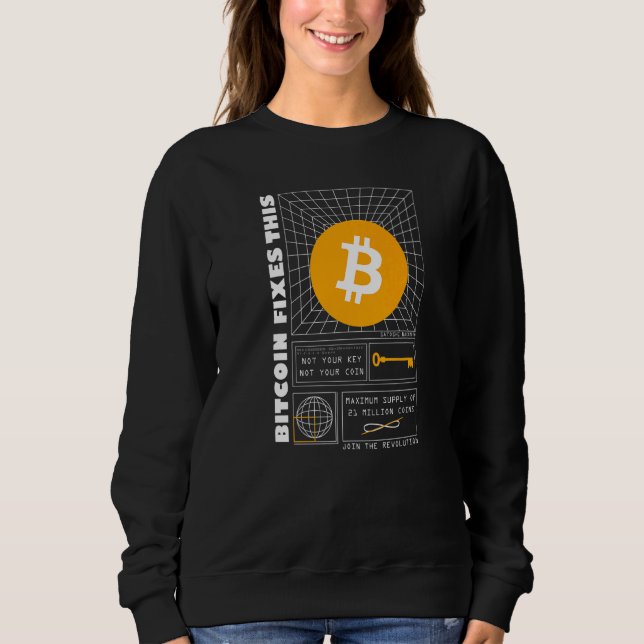 Bitcoin Fixes This Hyperbitcoinization Futuristic  Sweatshirt (Front)