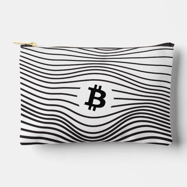 Bitcoin Force (White)  Accessory Pouch (Front)