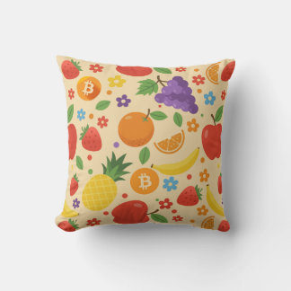 Bitcoin Fruits Cushion