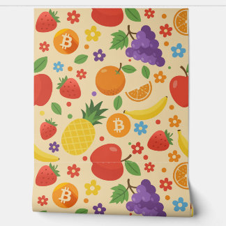 Bitcoin Fruits Wallpaper