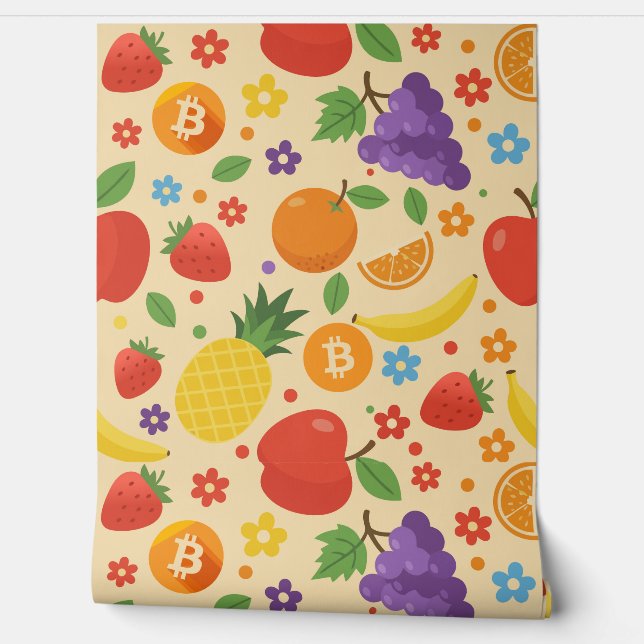 Bitcoin Fruits Wallpaper (Unrolling)