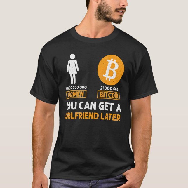 Bitcoin Funny Btc Crypto Sarcastic Trading T-Shirt (Front)