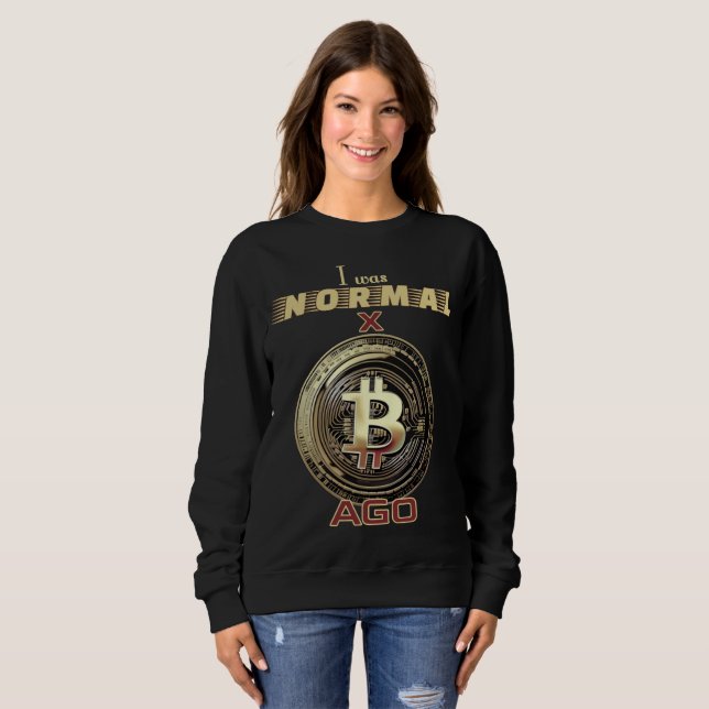 Bitcoin Funny Sweatshirt (Front Full)