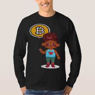 Bitcoin Girl Choice Of Investment Bitcoin Cryptocu T-Shirt