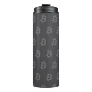 Bitcoin Grey Thermal Tumbler