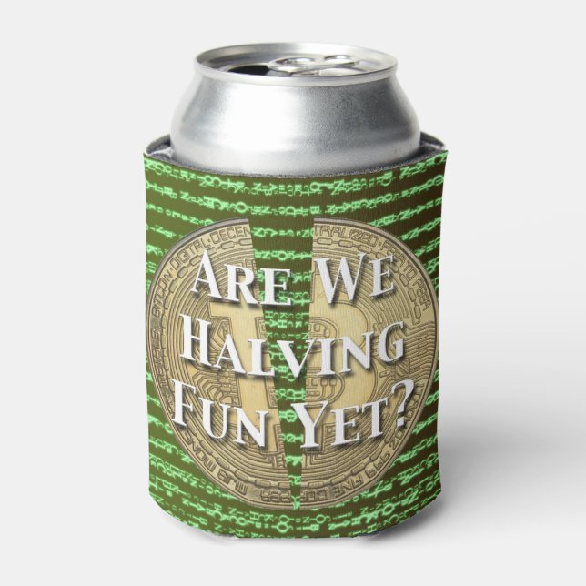 Bitcoin Halving Event Can Cooler (Can Front)