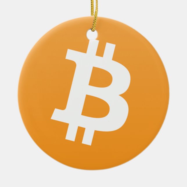 Bitcoin Hang Ornament (Front)