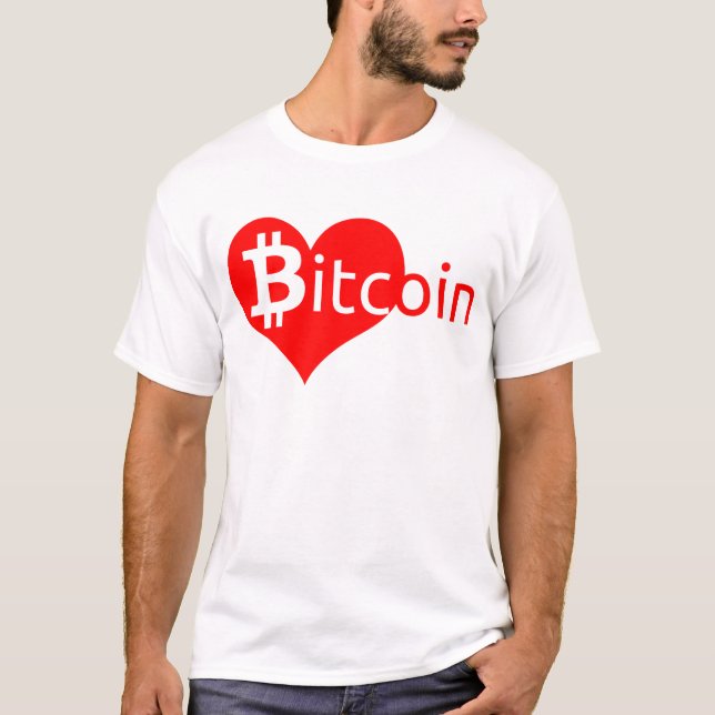 Bitcoin Heart T-Shirt (Front)