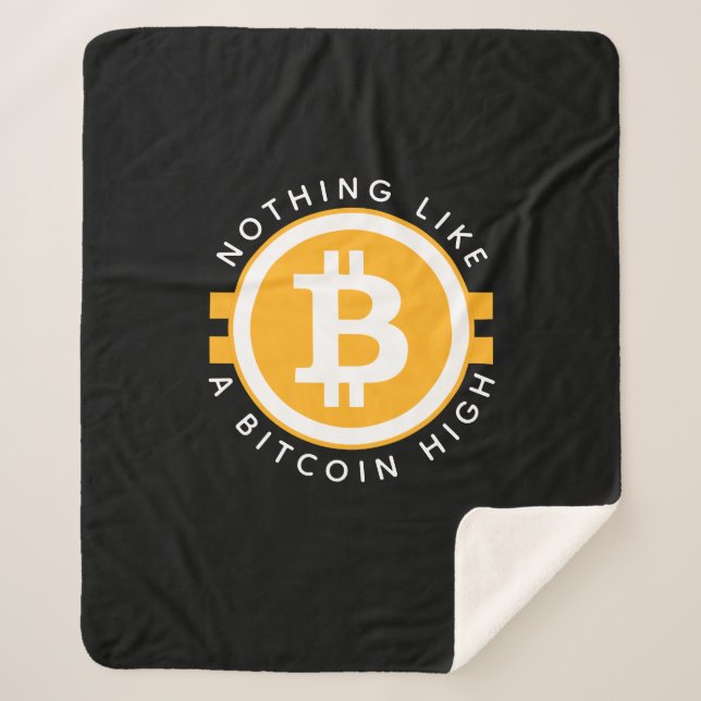 Bitcoin High Sherpa Blanket (Front)