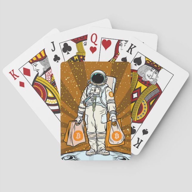 BITCOIN-HODL-Crypto Astronaut Playing Cards (Back)