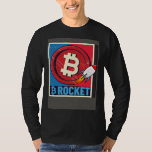 Bitcoin  Hodler Bitcoin Rocket Course Explosion T-Shirt