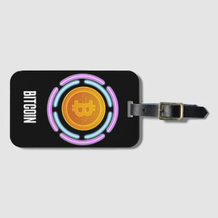bitcoin led luggage tag