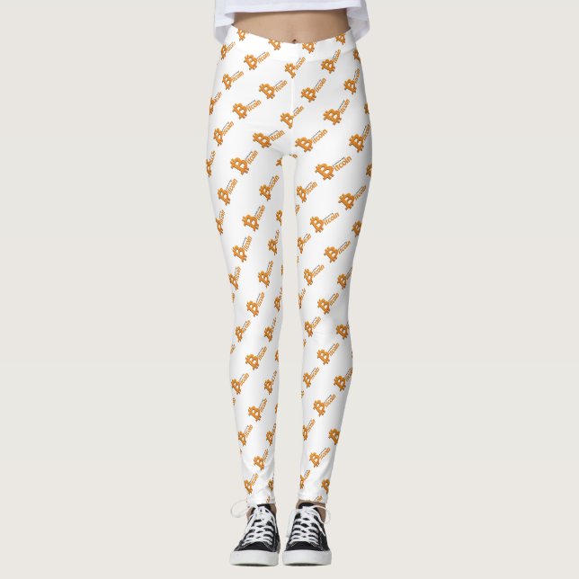 Bitcoin Leggings for the crypto girls (Front)