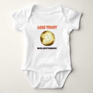 Bitcoin less trust Baby Strampler Bodysuit