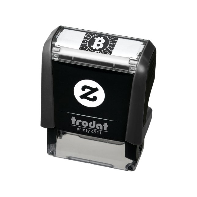 Bitcoin lightning, self-inking stamp (Product)