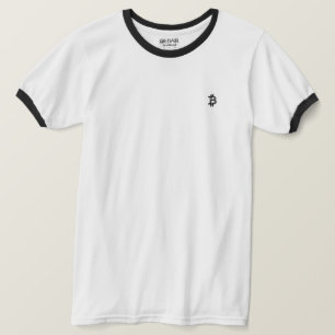 Bitcoin Line Art Logo (Black ₿) T-Shirt