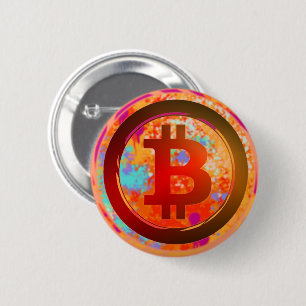 Bitcoin Logo 6 Cm Round Badge