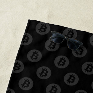 Bitcoin Logo Beach Towel