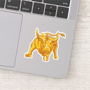 Bitcoin Logo Gold Bull