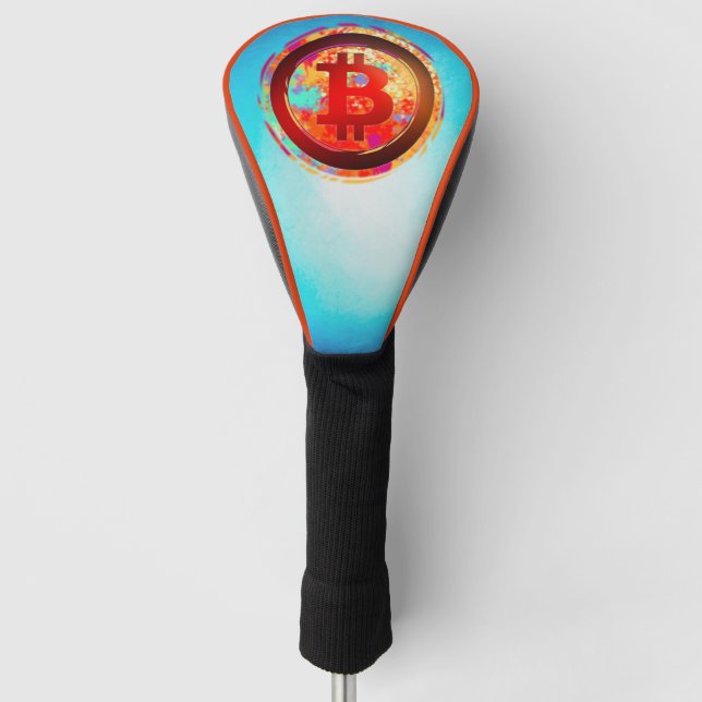 Bitcoin Logo Golf Head Cover (Front)