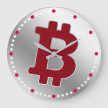 Bitcoin logo graphics business, office wall