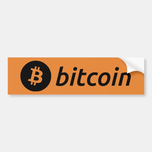 Bitcoin Logo Magnet Bumper Sticker (Front)