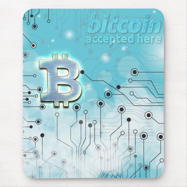 Bitcoin logo mouse pad (Front)