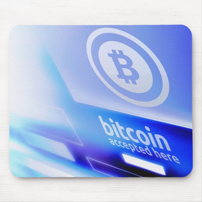 Bitcoin logo mouse pad (Front)