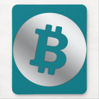 Bitcoin logo mouse pad