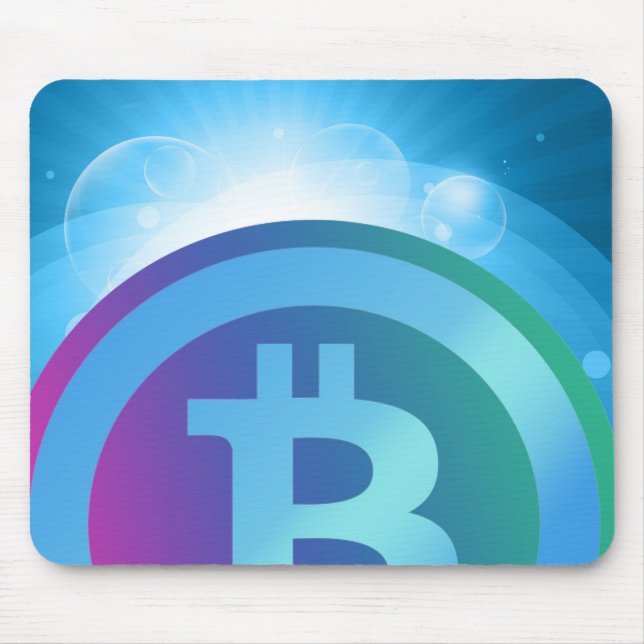 Bitcoin logo mouse pad (Front)