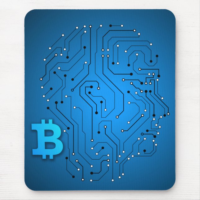 Bitcoin logo mouse pad (Front)