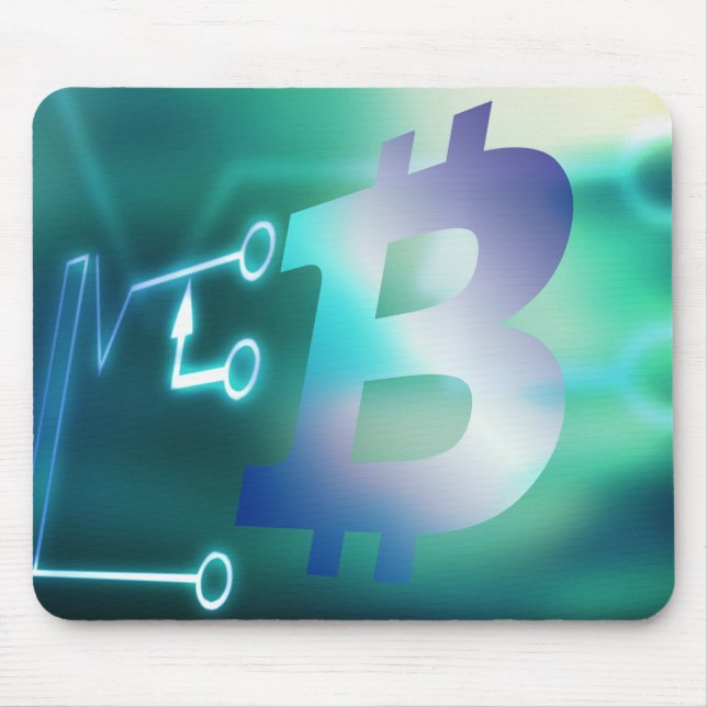 Bitcoin logo mouse pad (Front)