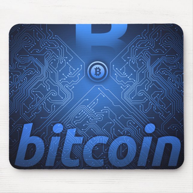 Bitcoin logo mouse pad (Front)