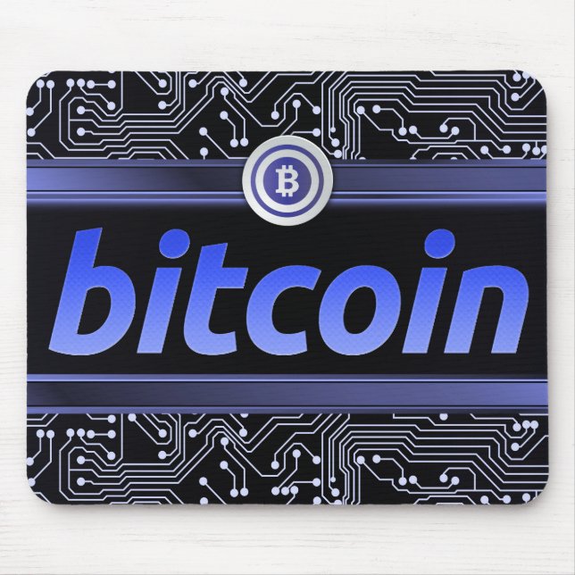 Bitcoin logo mouse pad (Front)