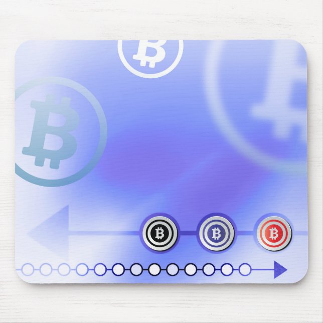 Bitcoin logo mouse pad (Front)