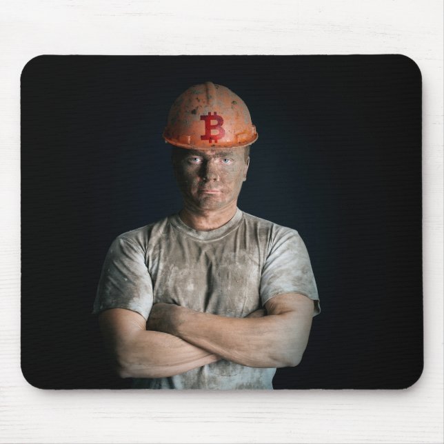 Bitcoin logo mouse pad (Front)