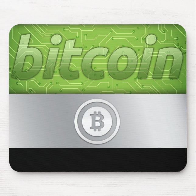 Bitcoin logo mouse pad (Front)