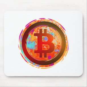 Bitcoin Logo Mouse Pad