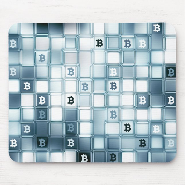Bitcoin logo mouse pad (Front)
