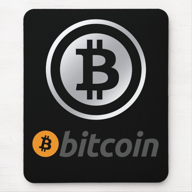 Bitcoin logo mouse pad (Front)