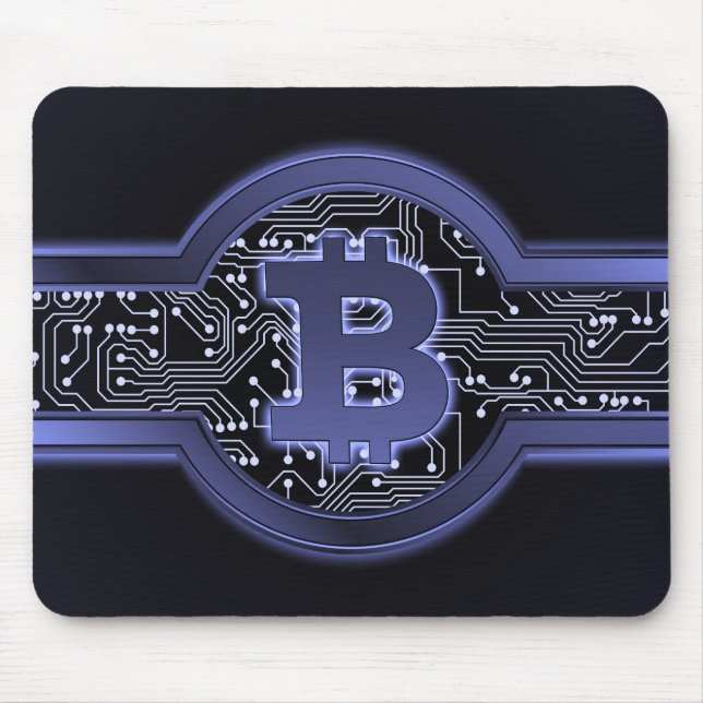 Bitcoin logo mouse pad (Front)