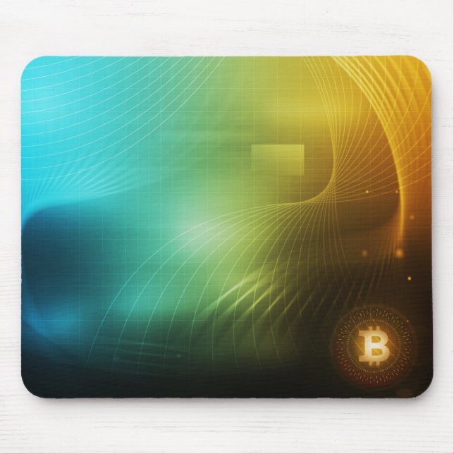 Bitcoin logo mouse pad (Front)