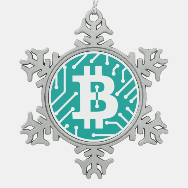 Bitcoin Logo Symbol Crypto Christmas Ornament (Front)