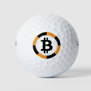 Bitcoin Logo Symbol Crypto Golf Ball Golfing Balls