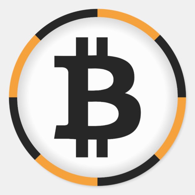 Bitcoin Logo Symbol Cryptocurrency Crypto Sticker (Front)